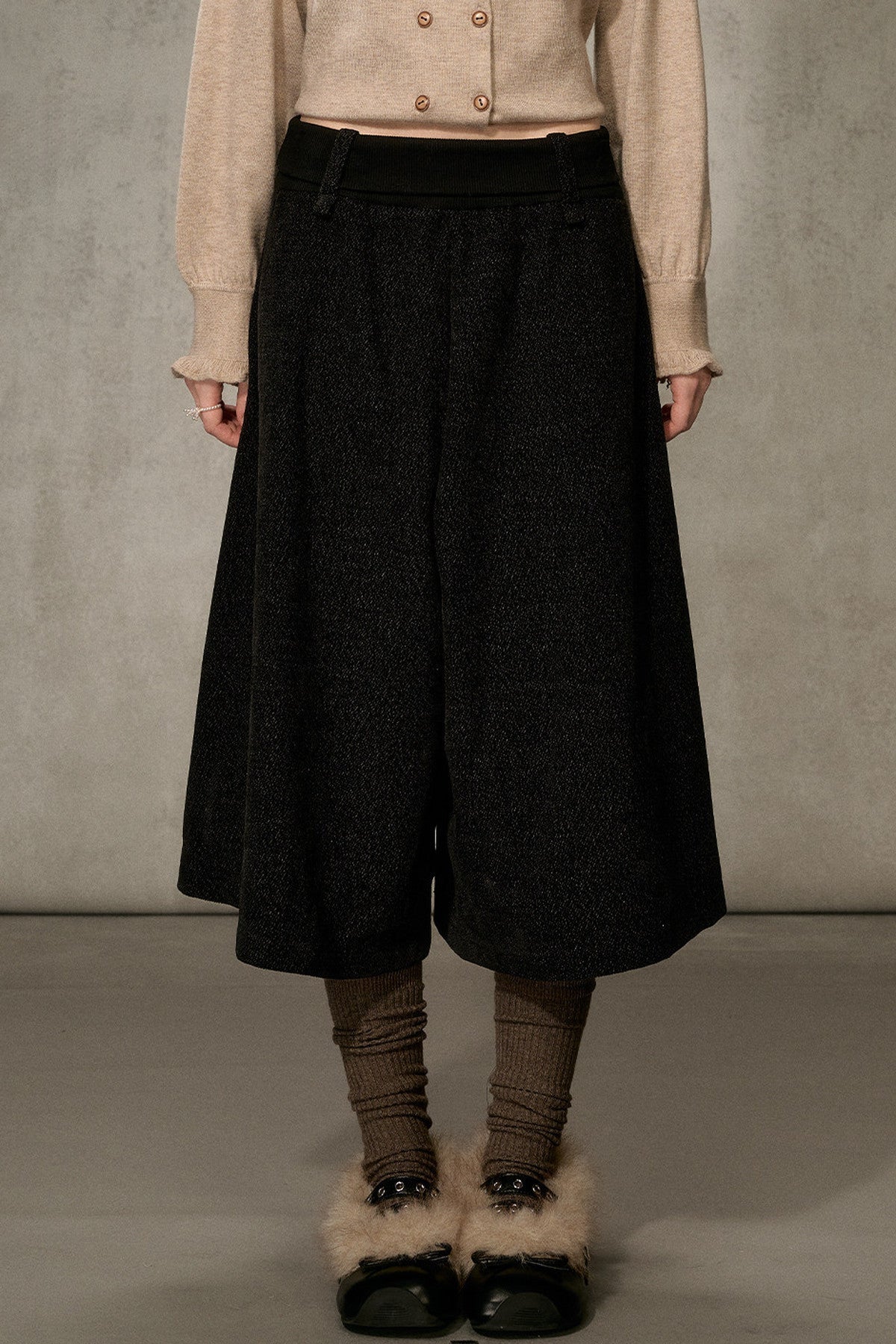 Forest Path Wide-Leg Skirt