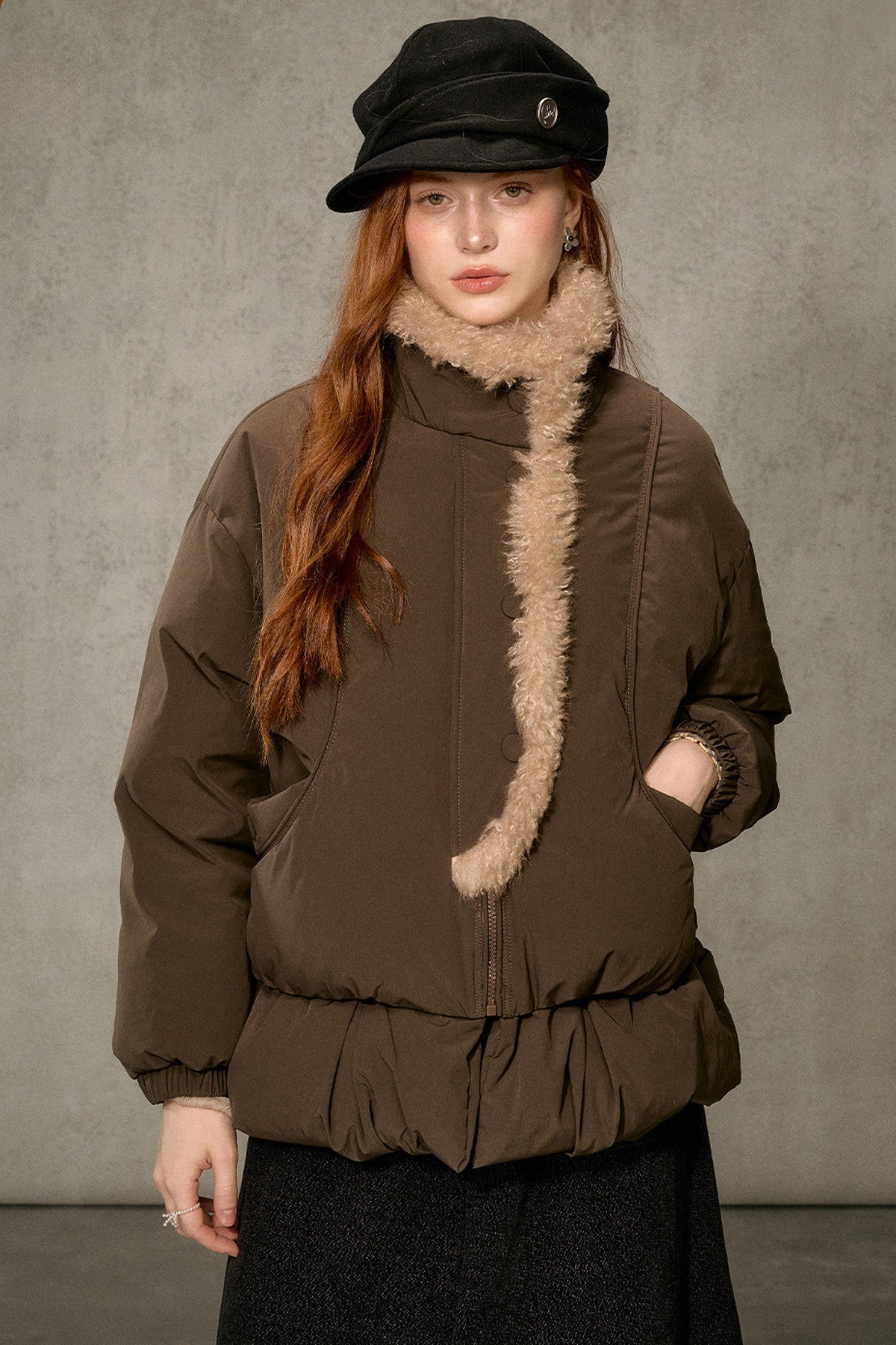 Thickened Large Fur Collar Jacket