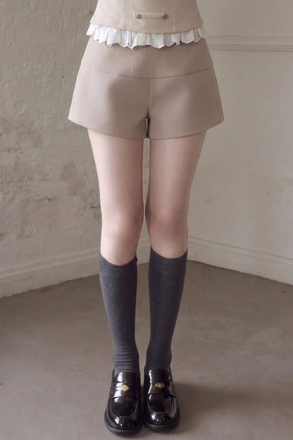 High-Waisted Wide-Leg Trousers