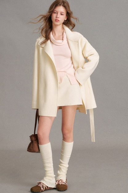 Asymmetric Diagonal Button Cowl Knit Top