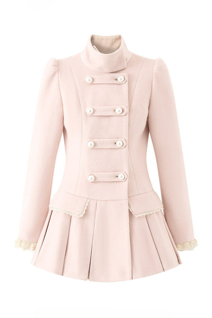 Chaebol Daughter Style Woolen Cape Coat