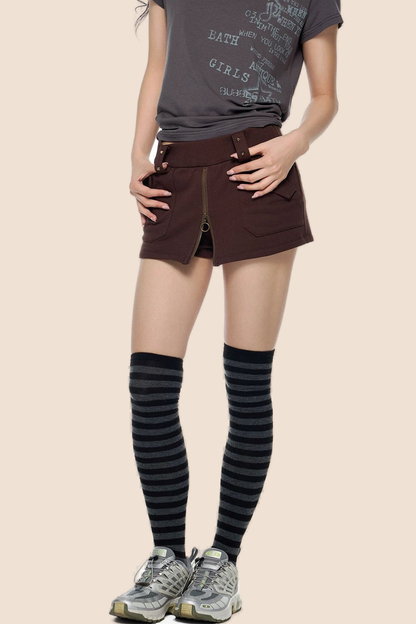 Retro-Rockhose mit Reißverschluss