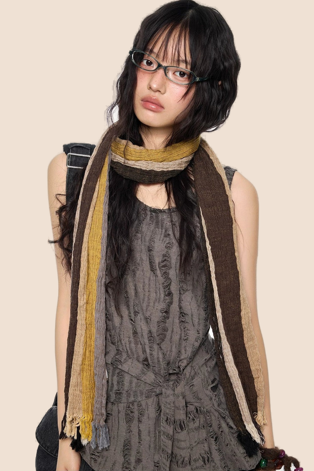 Irregular Distressed Retro Vest