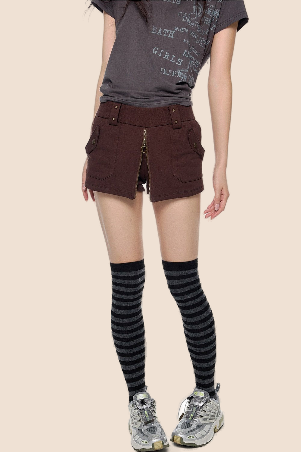 Retro-Rockhose mit Reißverschluss