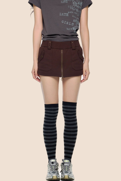 Retro-Rockhose mit Reißverschluss