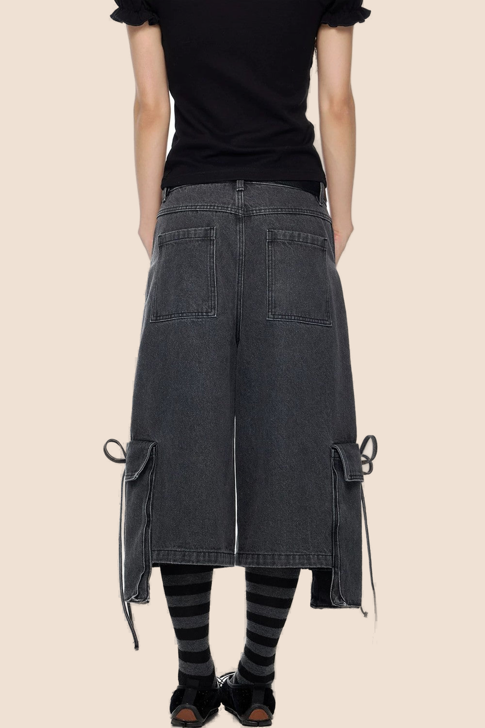Gewaschene Vintage-Jeansshorts