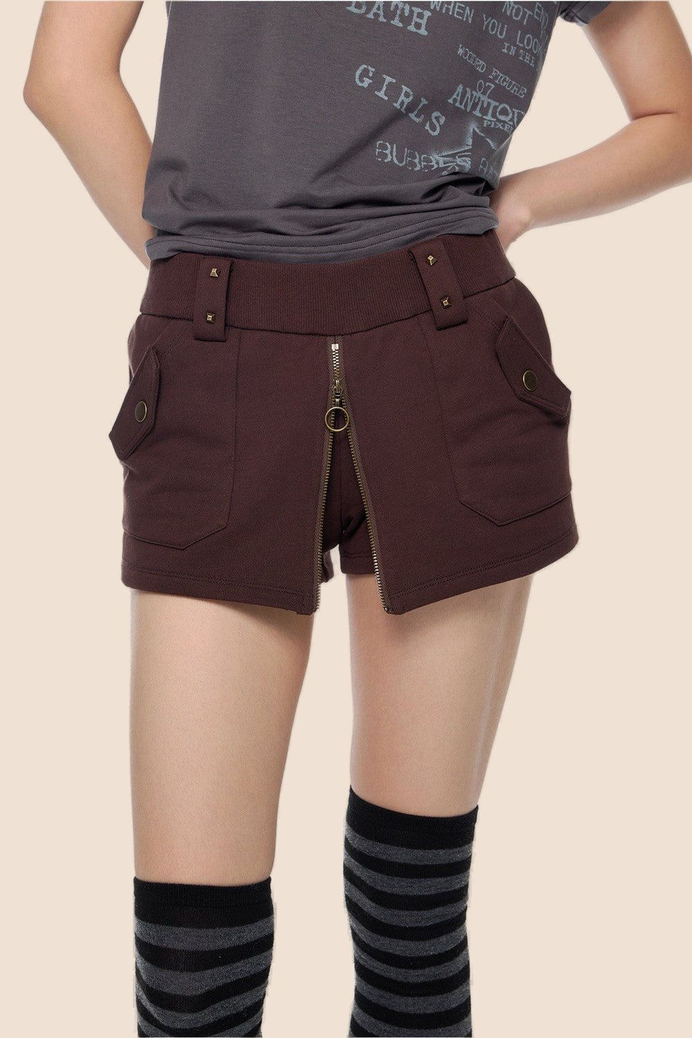 Retro-Rockhose mit Reißverschluss