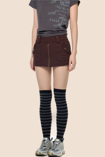 Retro-Rockhose mit Reißverschluss