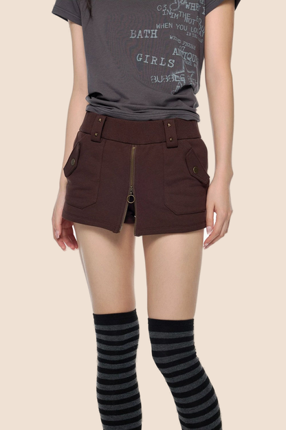 Retro-Rockhose mit Reißverschluss