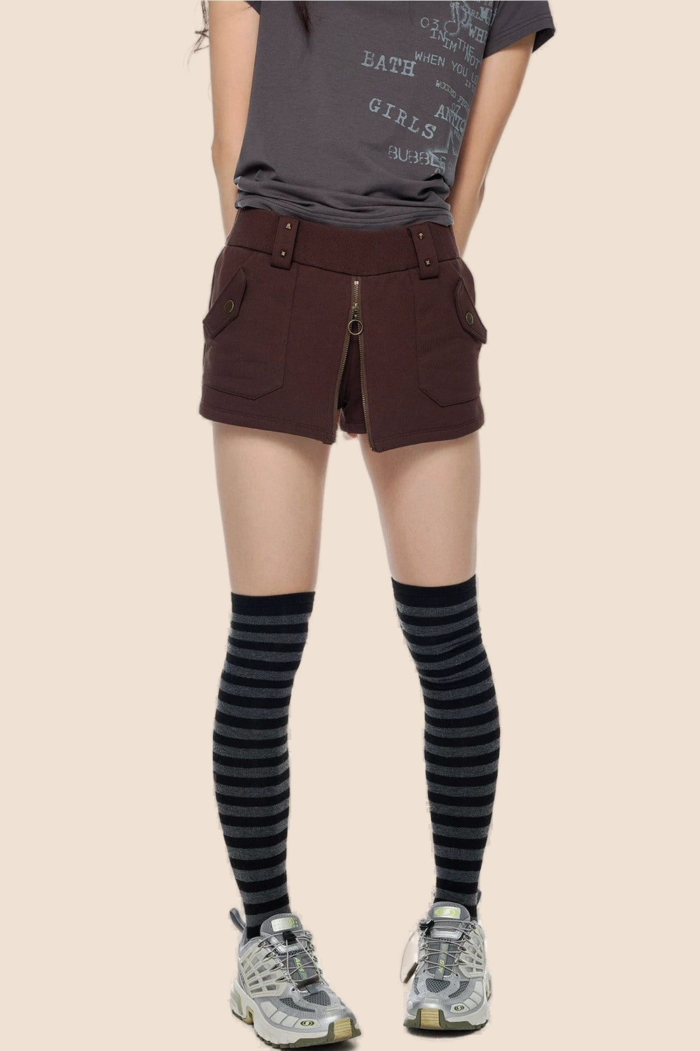 Retro-Rockhose mit Reißverschluss