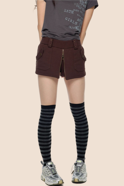 Retro-Rockhose mit Reißverschluss