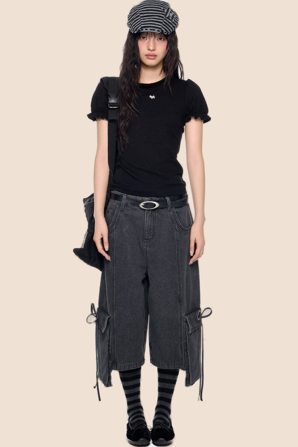 Gewaschene Vintage-Jeansshorts