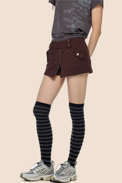 Retro-Rockhose mit Reißverschluss
