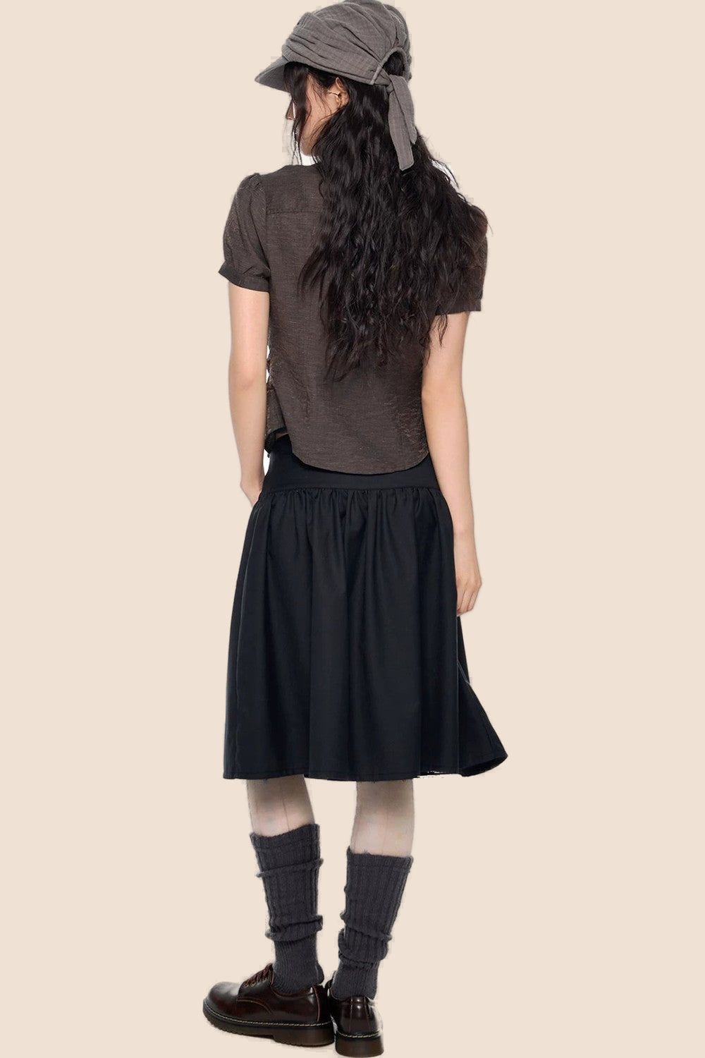 Puff Sleeve Crop Blouse