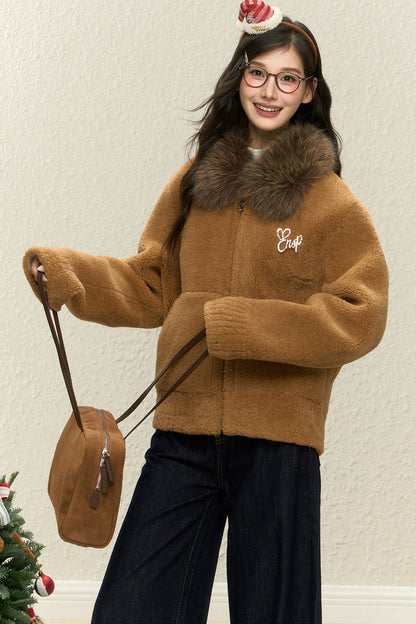 Black Faux Fur Coat