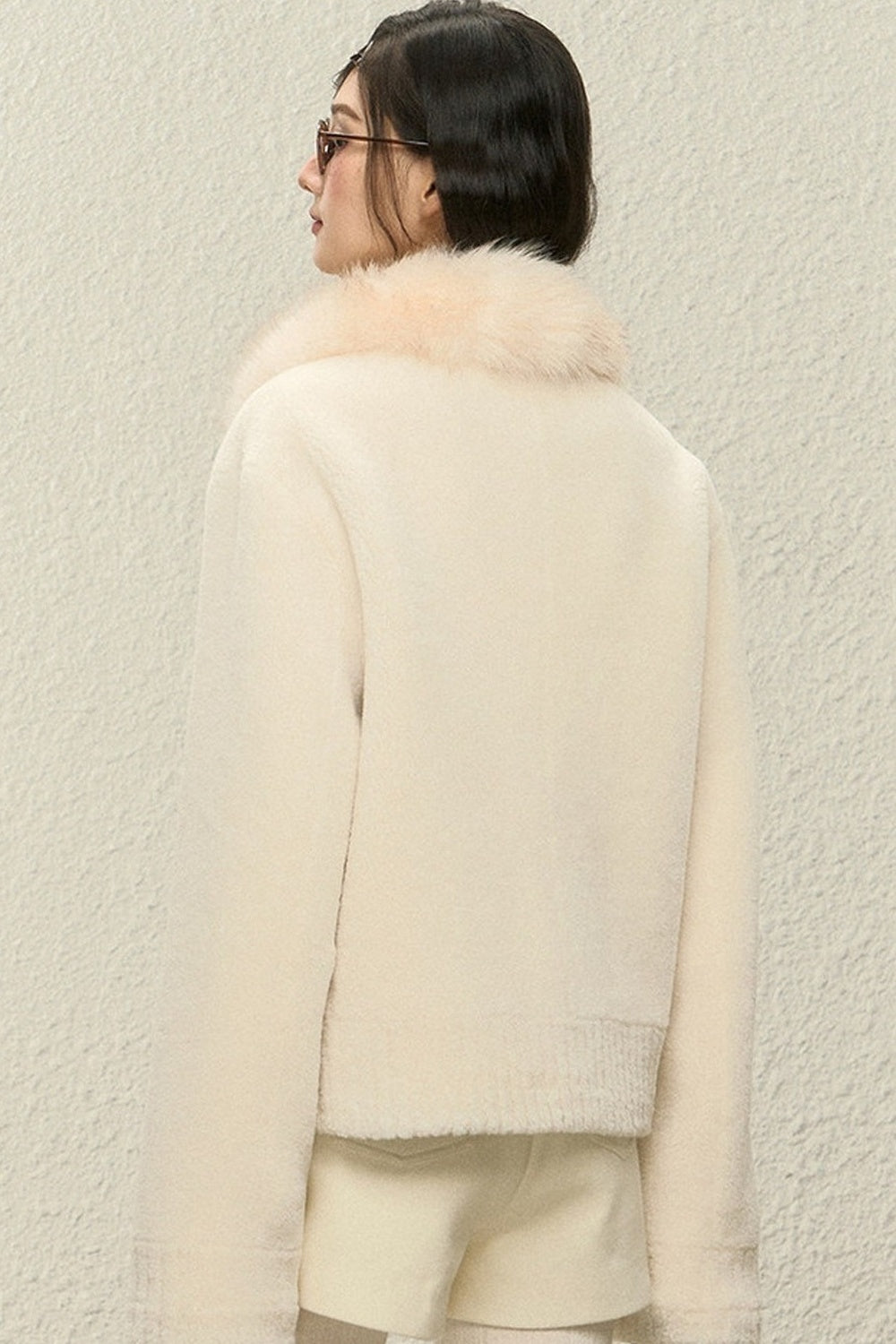 Black Faux Fur Coat