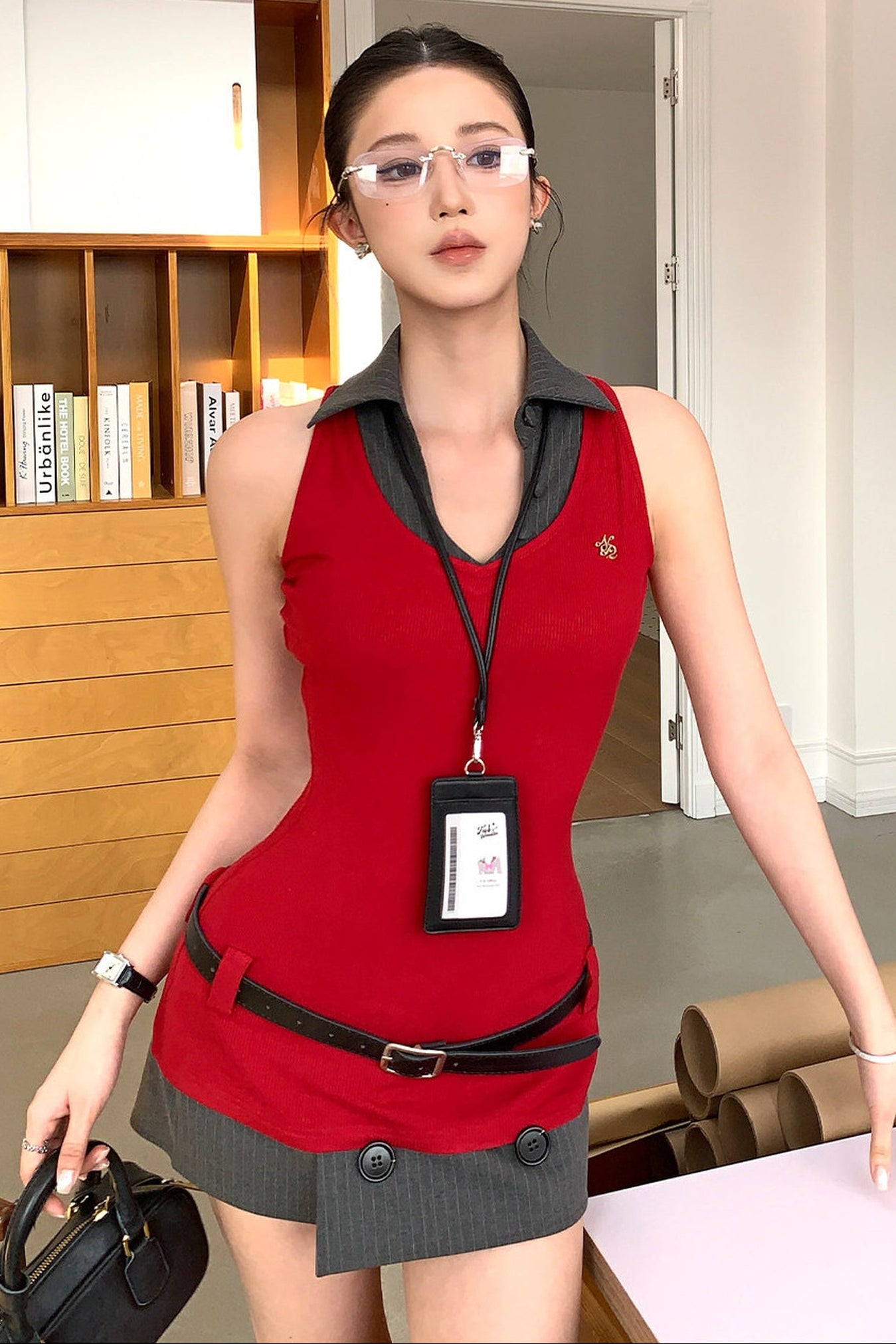 Elegant Sleeveless Vest Set-Up