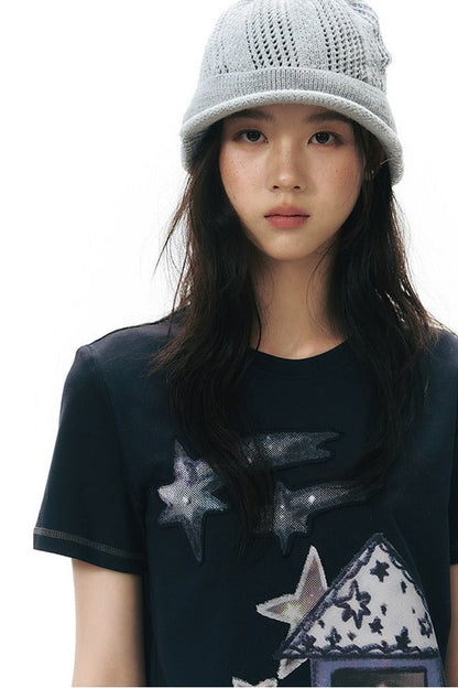 Cottage Patch Short Sleeve Top