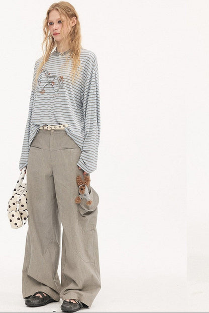Vintage Washed Pocket Cargo Pants