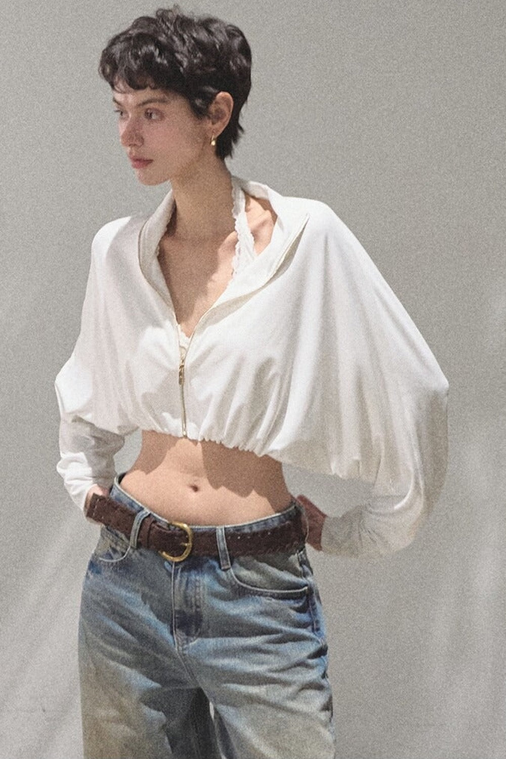 Vintage Hand-Painted Jeans Set