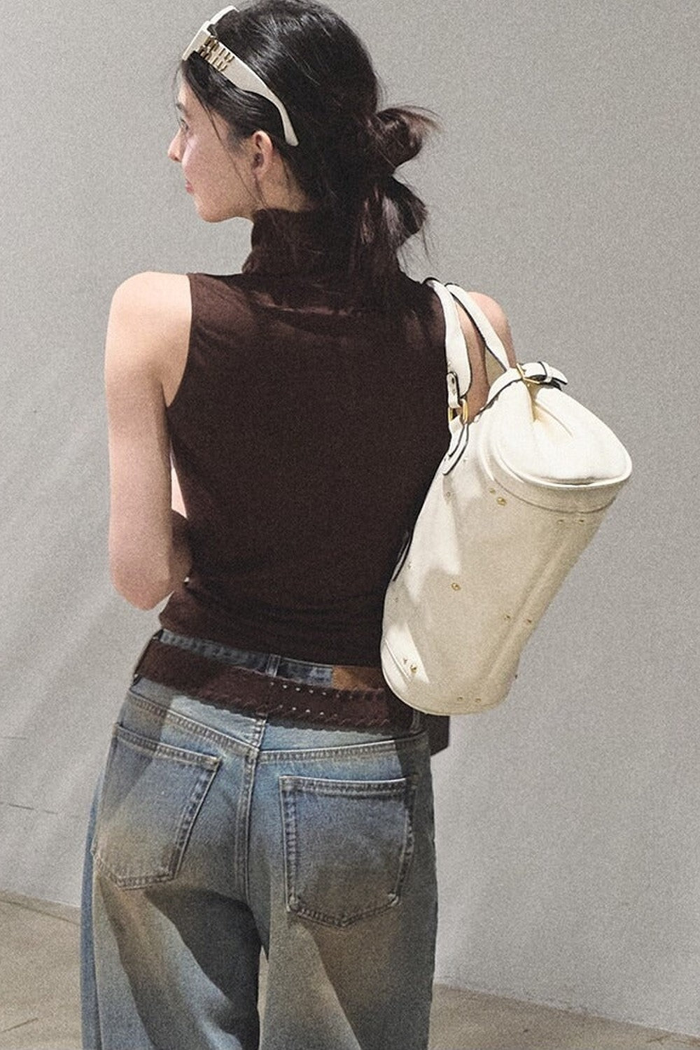 Vintage Hand-Painted Jeans Set