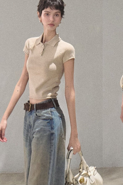 Vintage Hand-Painted Jeans Set
