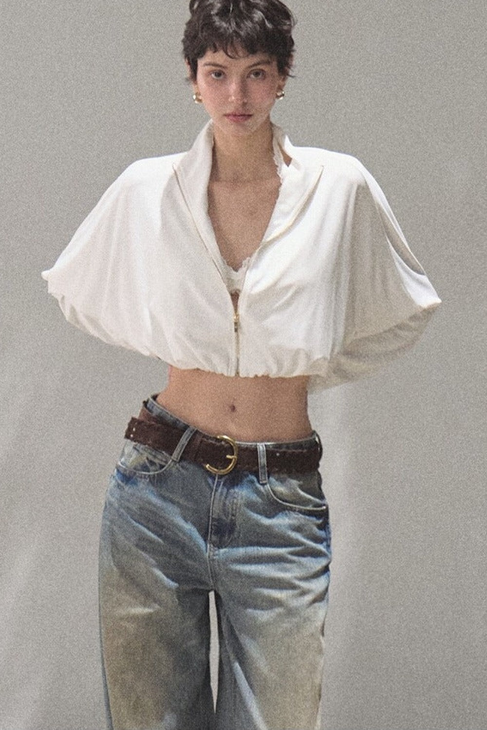 Vintage Hand-Painted Jeans Set
