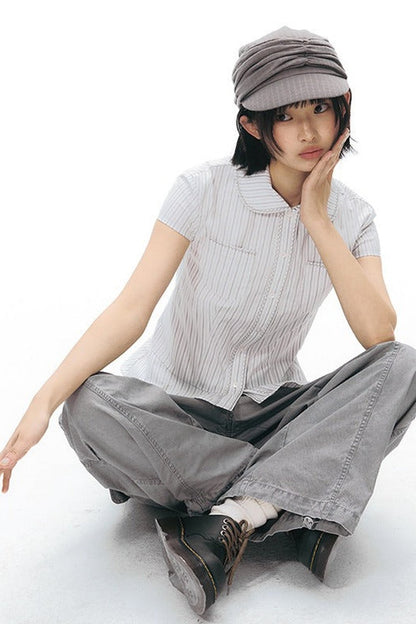 Vintage Embroidered Cargo Pants