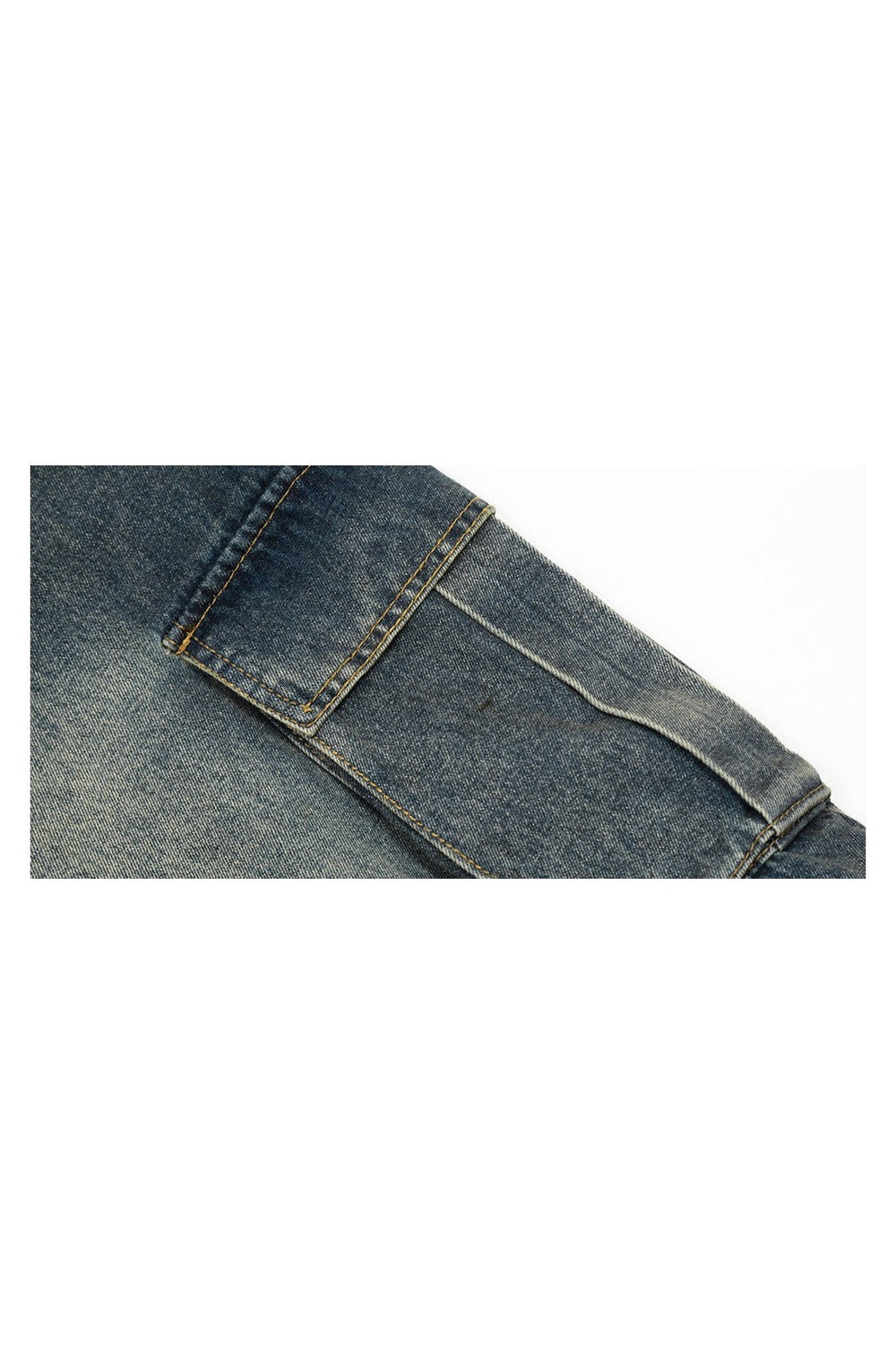 Retro Ripped Denim Capri Pants