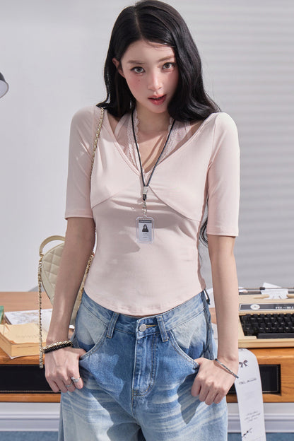 Halter Neck Off-Shoulder Knitted Top