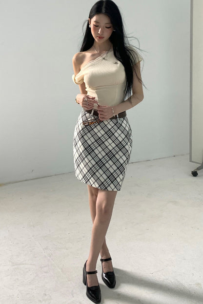 Daffodil Off-Shoulder Top and Skirt Set-Up