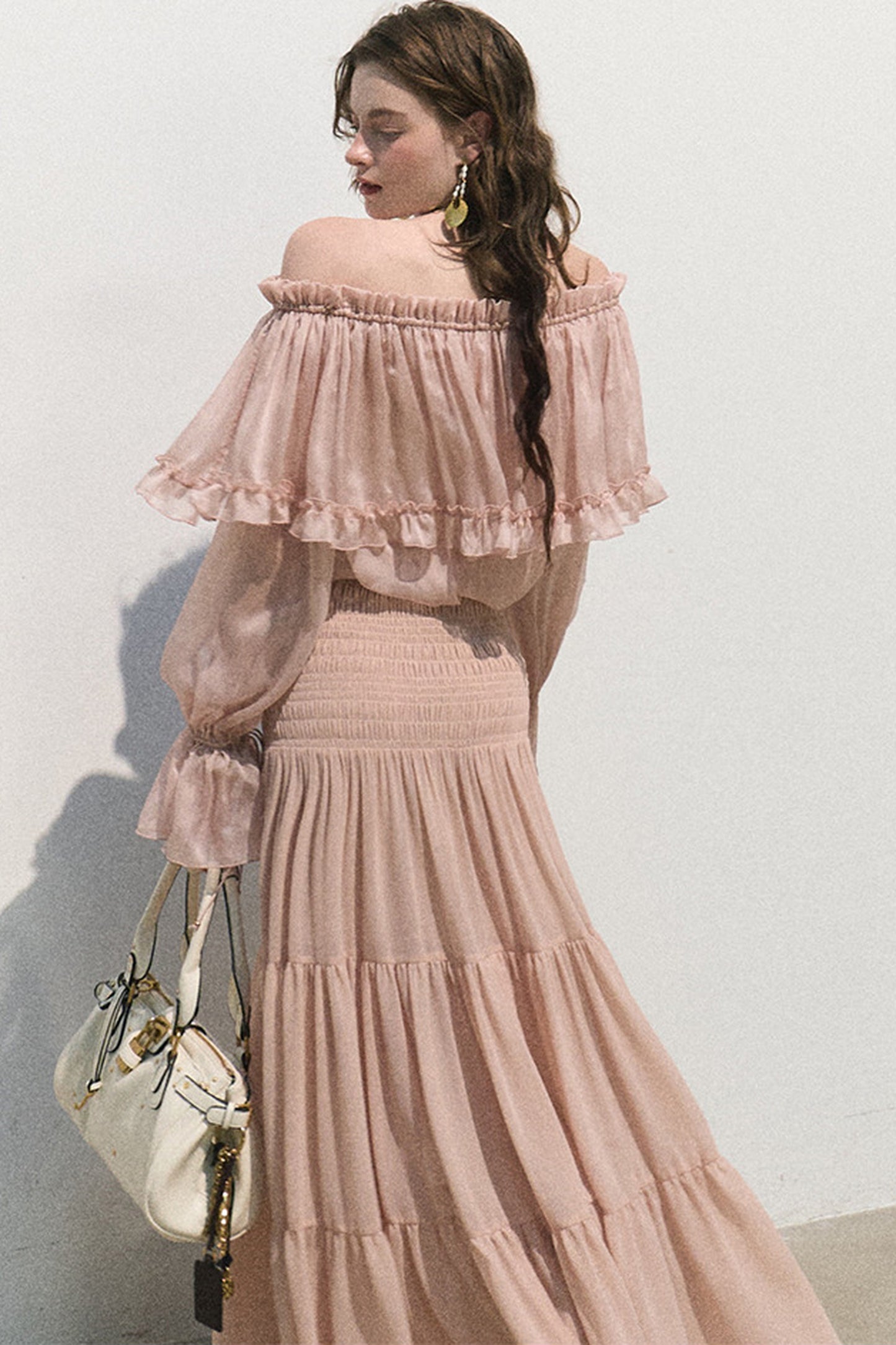 Romantic Ruffled Chiffon Blouse
