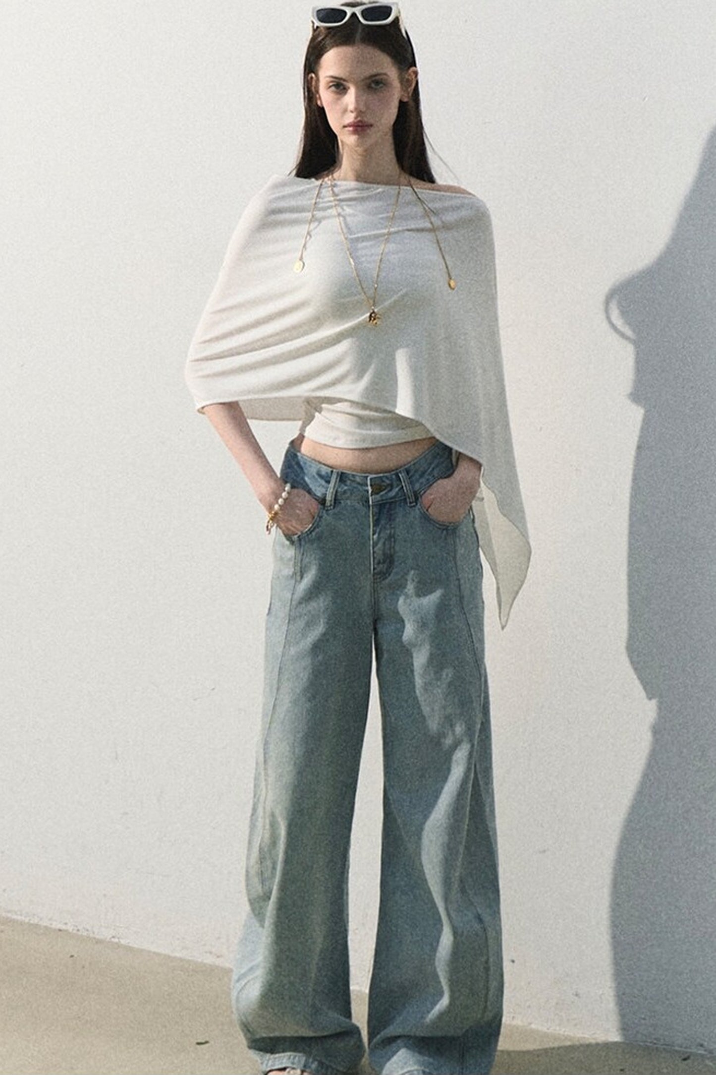 Lyocell Asymmetrical Summer Top