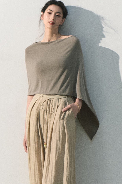 Lyocell Asymmetrical Summer Top