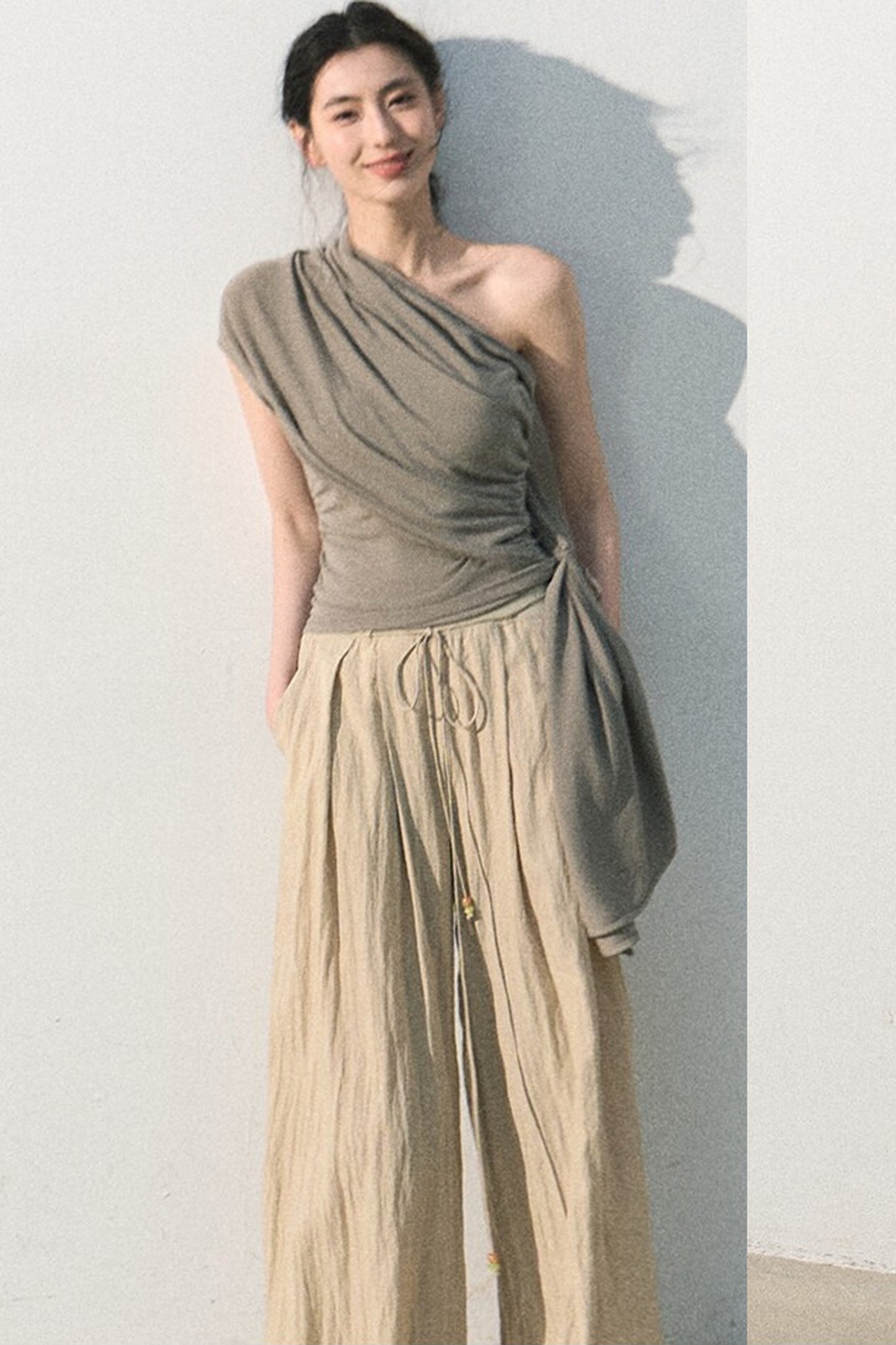 Lyocell Asymmetrical Summer Top