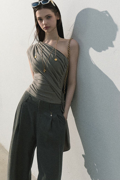 Lyocell Asymmetrical Summer Top
