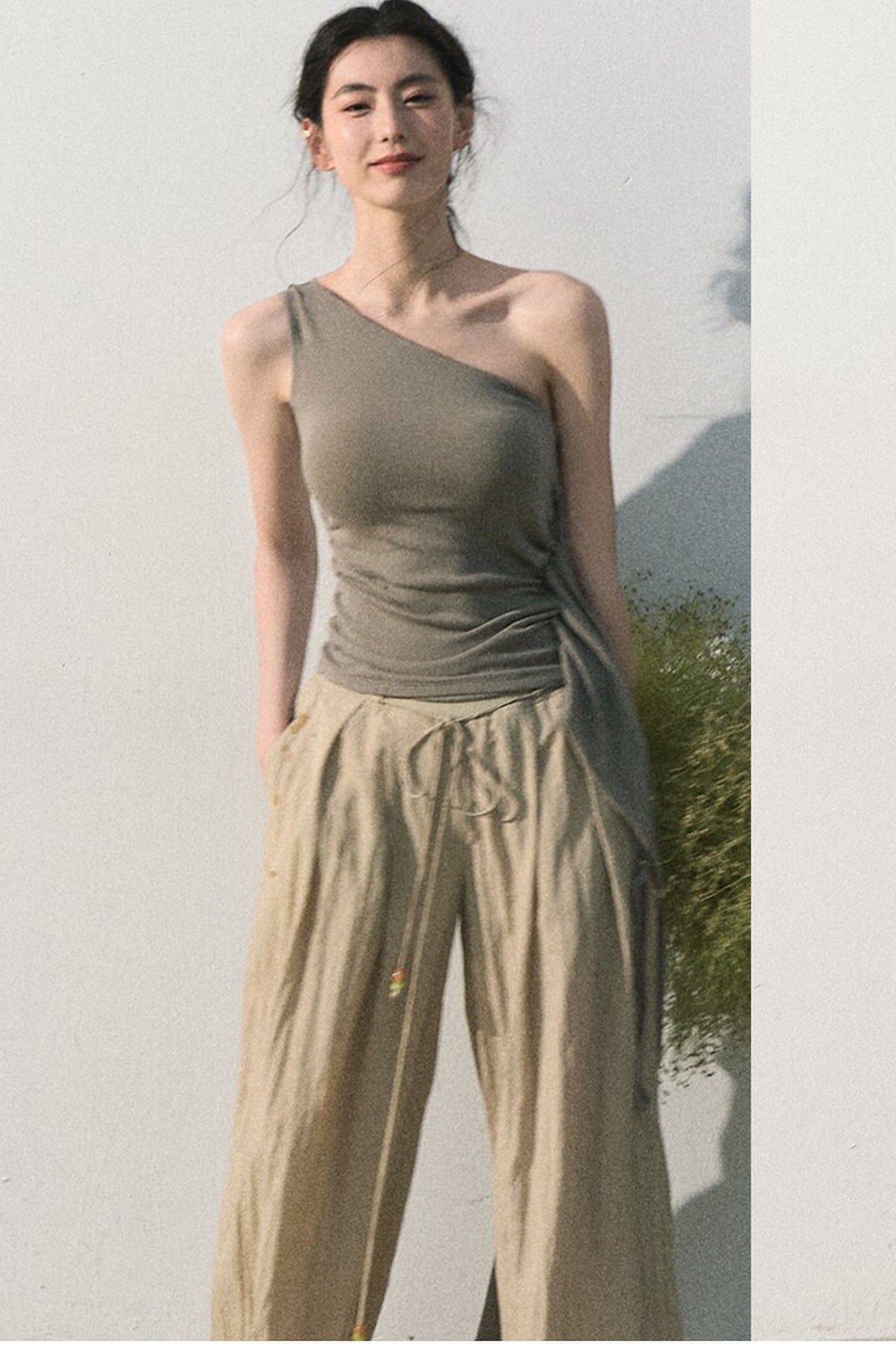 Lyocell Asymmetrical Summer Top
