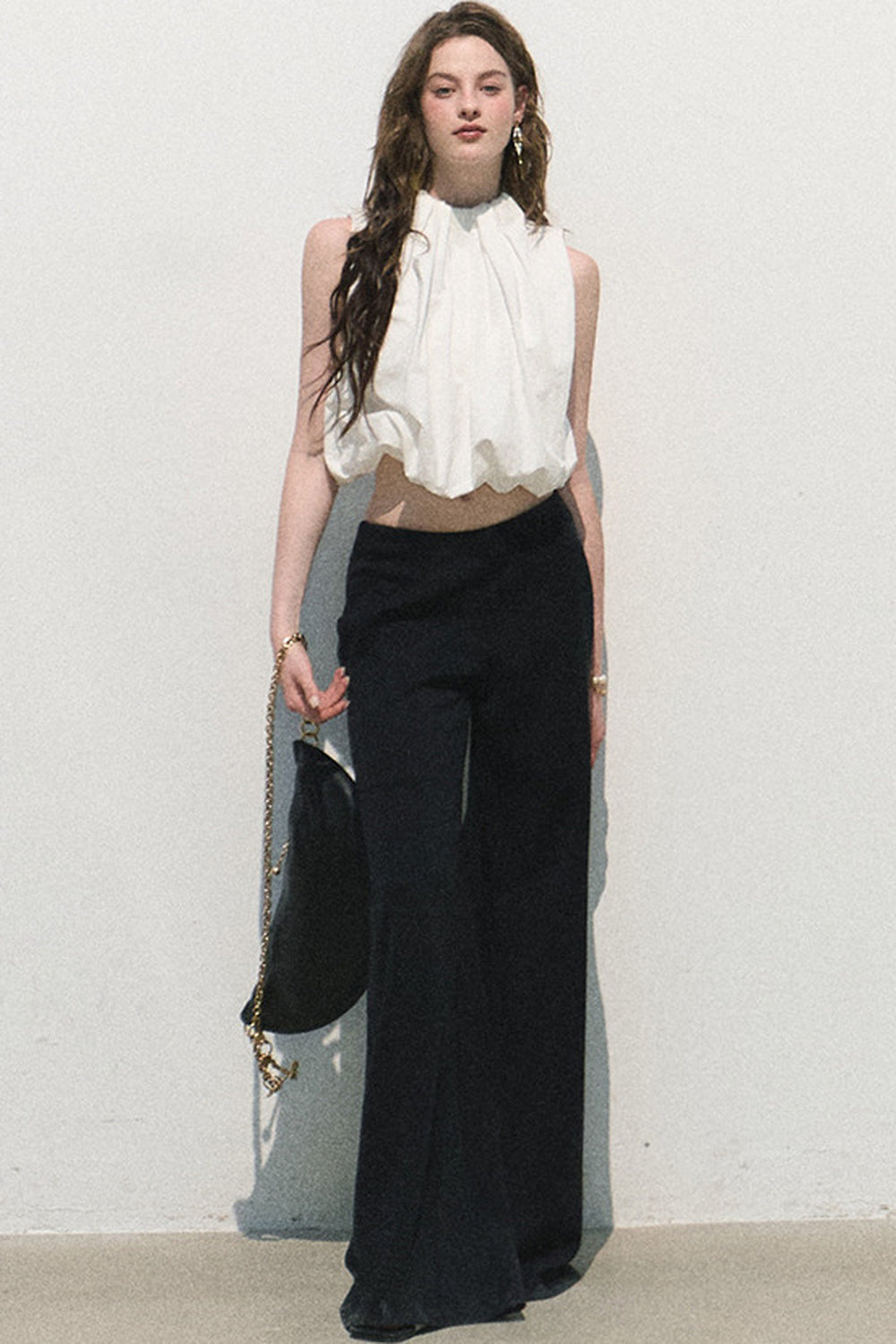 Modal Knit Wide-Leg Pants