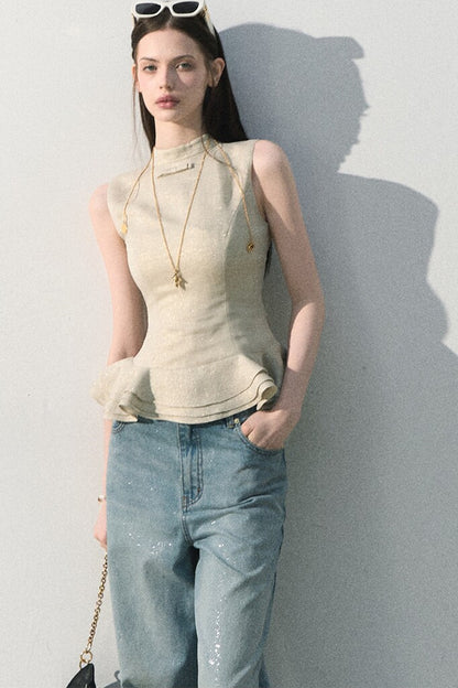 Lyocell Gilded Linen Camisole