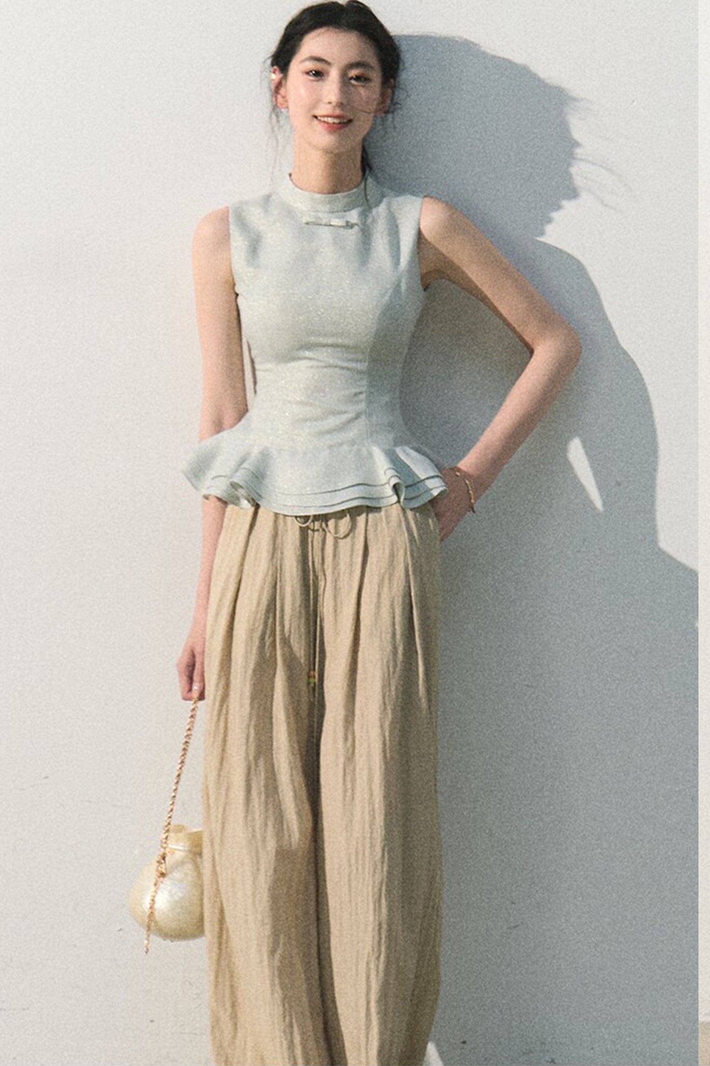 Lyocell Gilded Linen Camisole