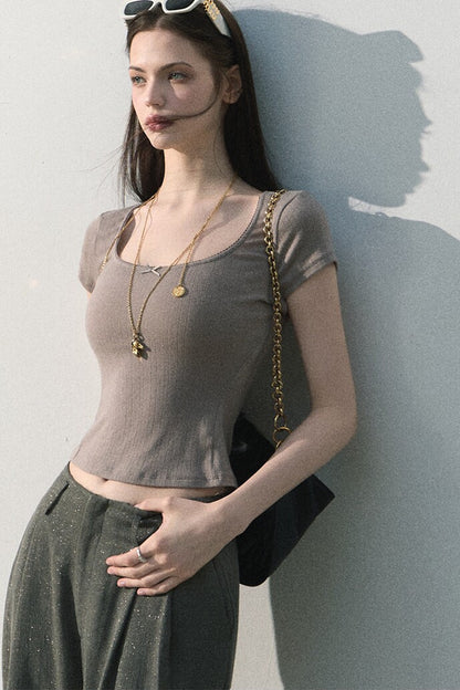 Ice Mint Jacquard Lace Top