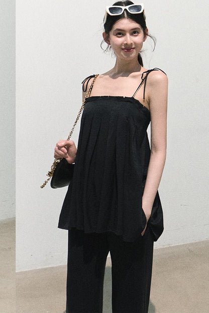 Linen Tie-Up Camisole