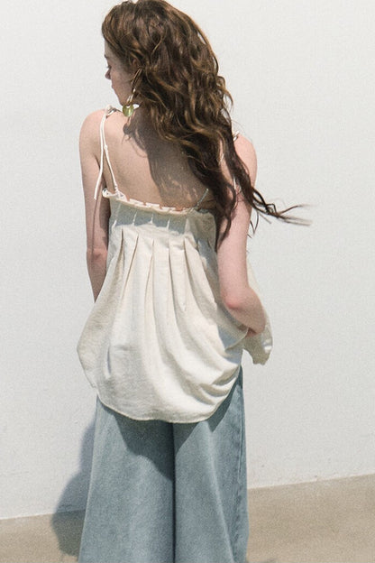 Linen Tie-Up Camisole
