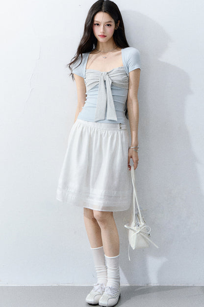 Striped Academy Two-Piece Top Set-Up