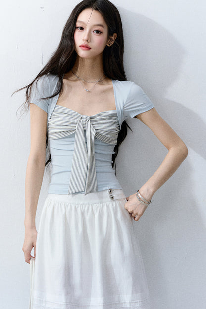 Striped Academy Two-Piece Top Set-Up