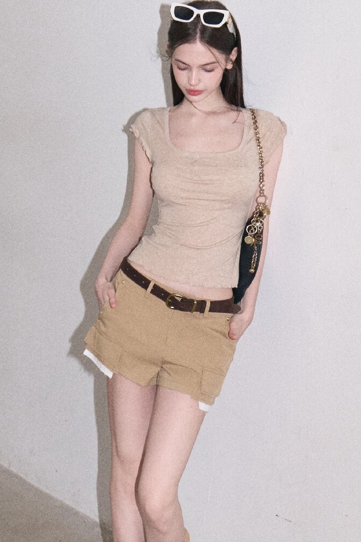 Lyocell Wool Embroidered Top
