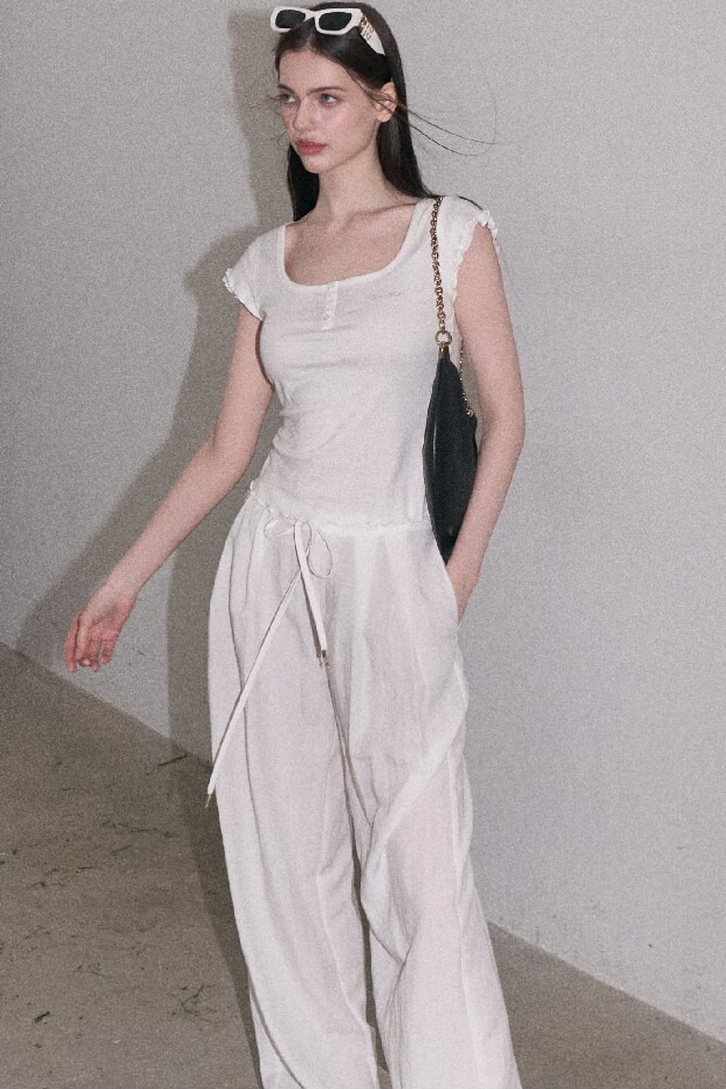 Lyocell Wool Embroidered Top