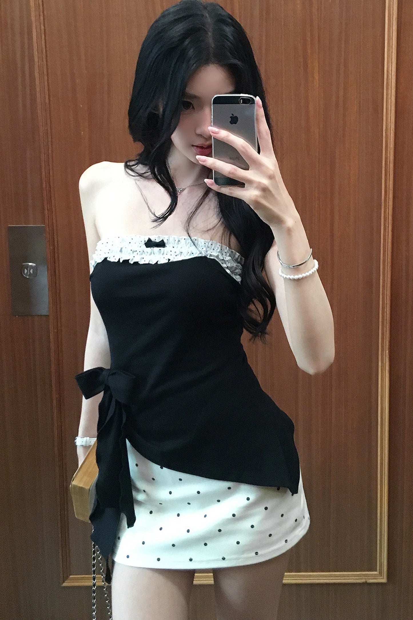 Lace Trim Polka Dot Set-Up
