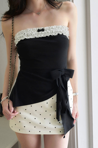 Lace Trim Polka Dot Set-Up