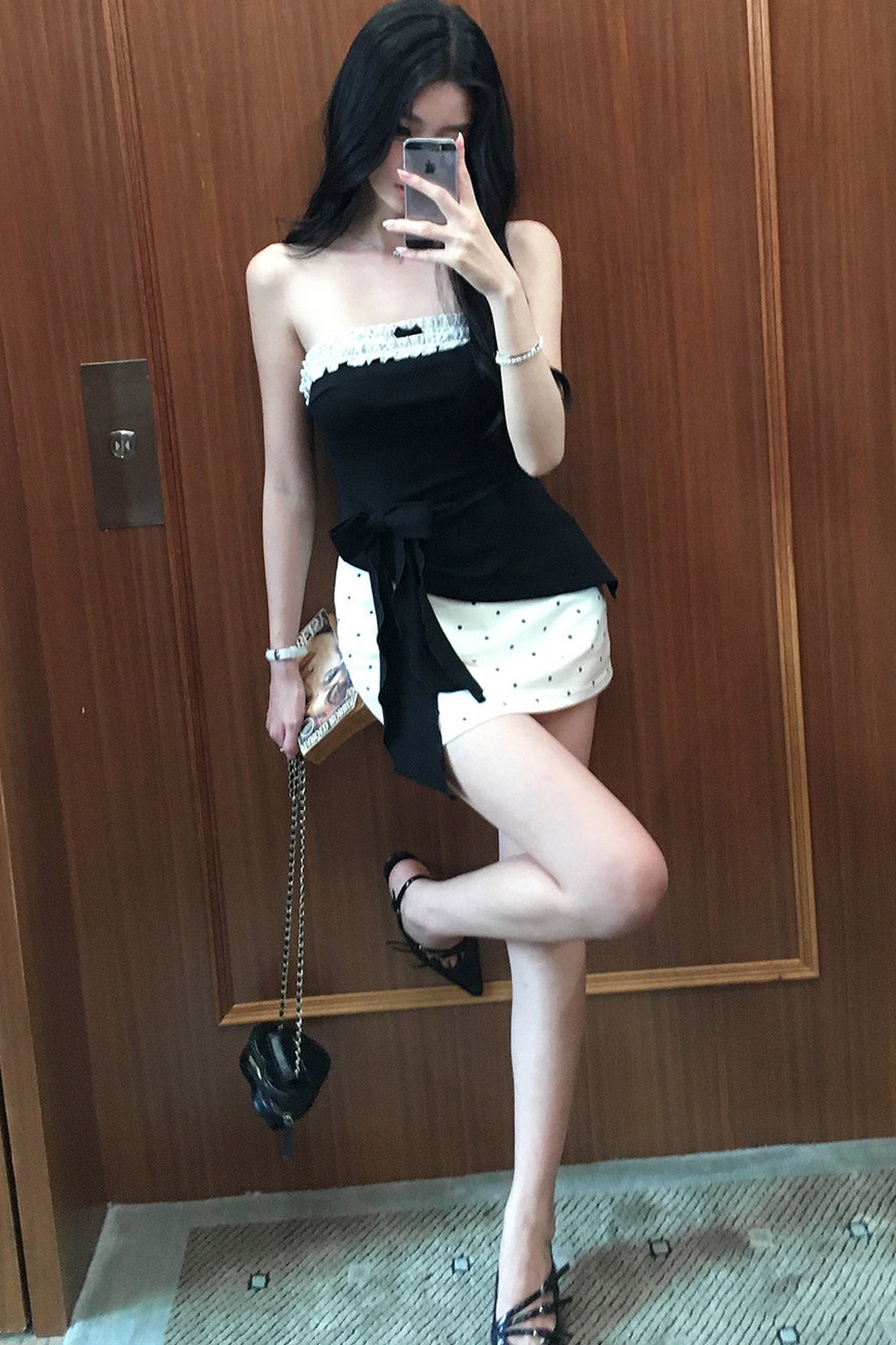 Lace Trim Polka Dot Set-Up